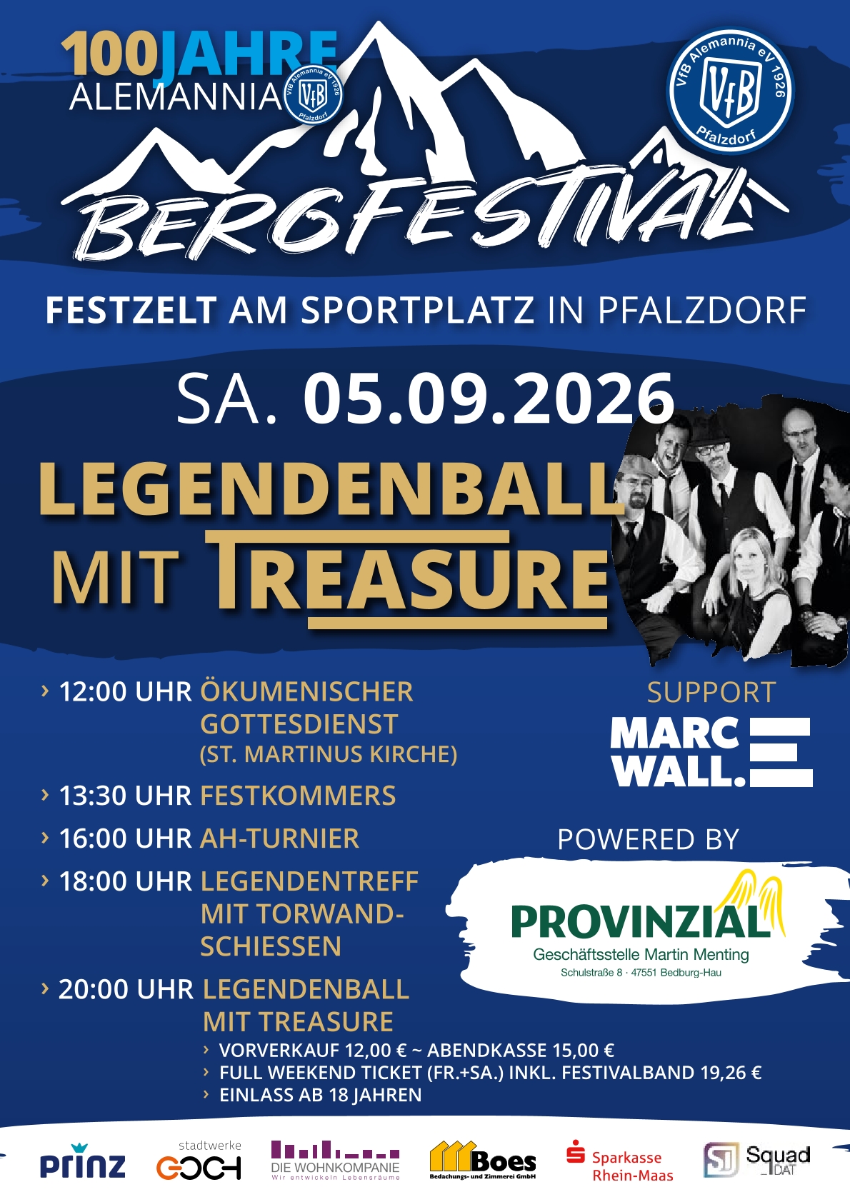 Flyer Bergfestival Samstag